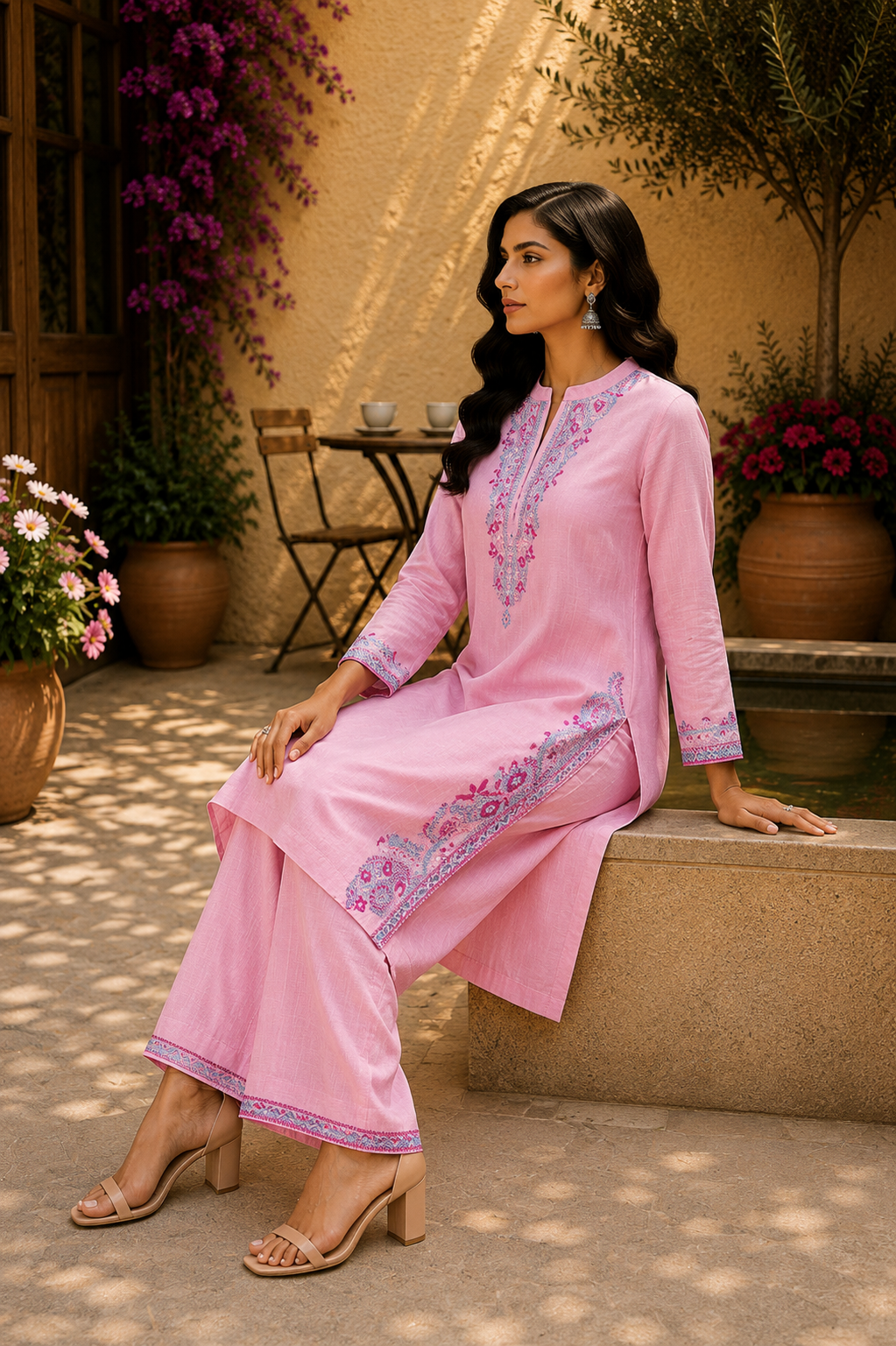 Heritage Embroidered Co-Ord Set