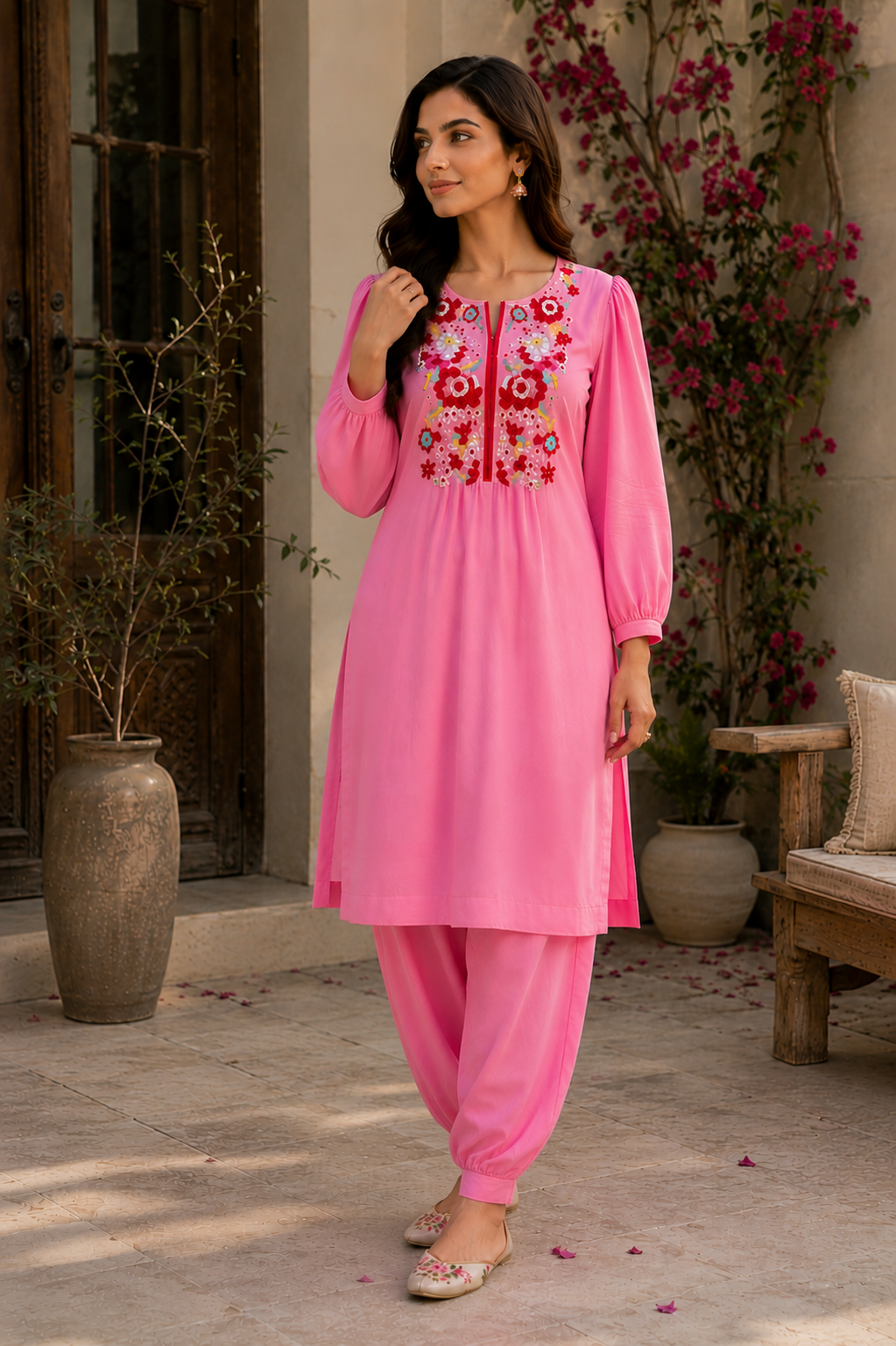 Bloom Embroidered Kurta Set