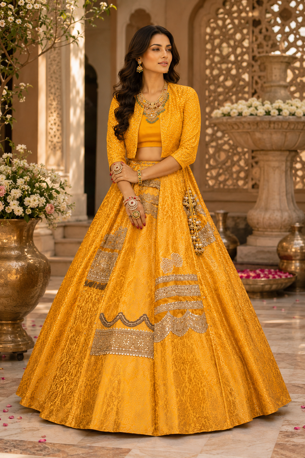 Regal Embroidered Lehenga Set