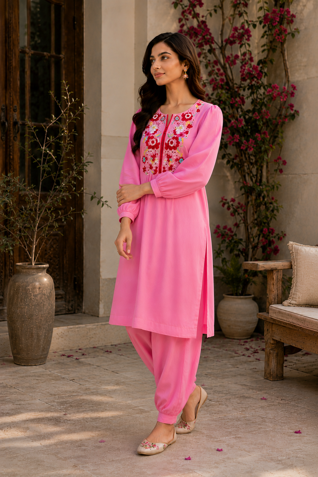 Bloom Embroidered Kurta Set