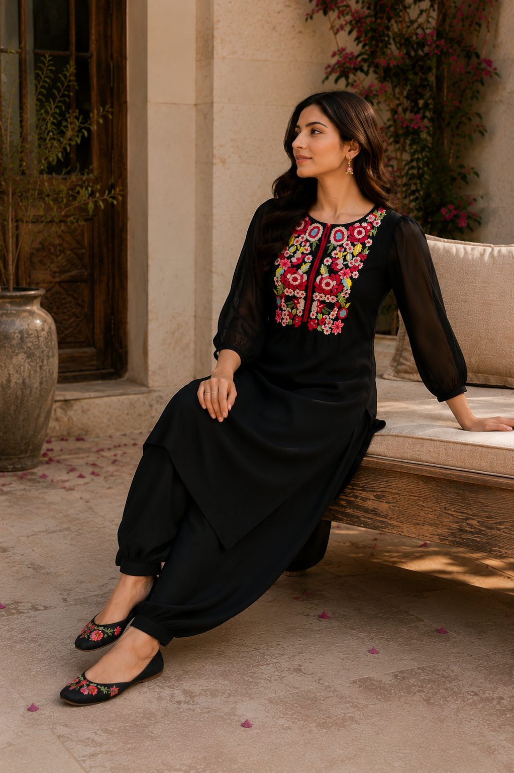Bloom Embroidered Kurta Set