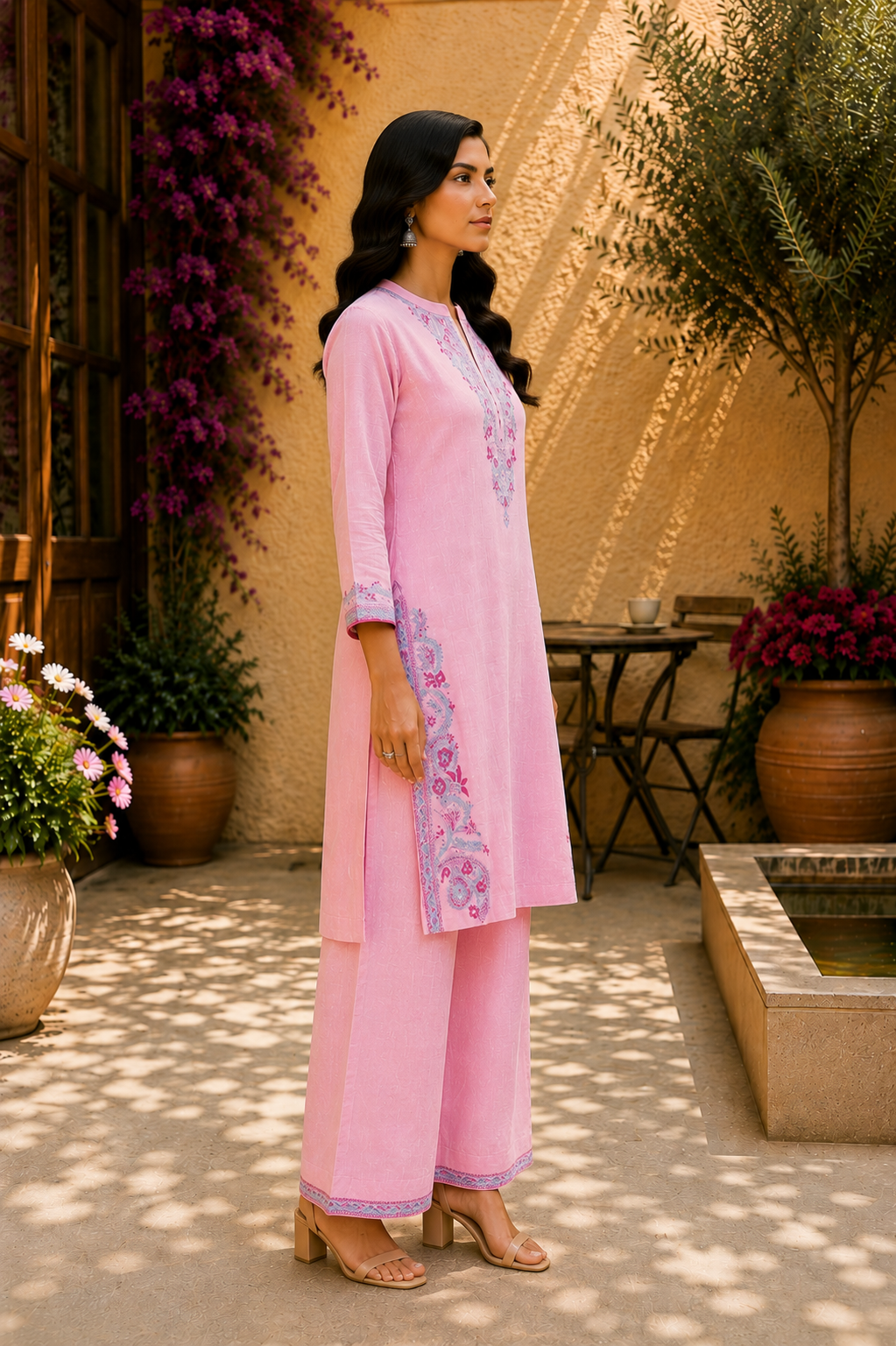 Heritage Embroidered Co-Ord Set