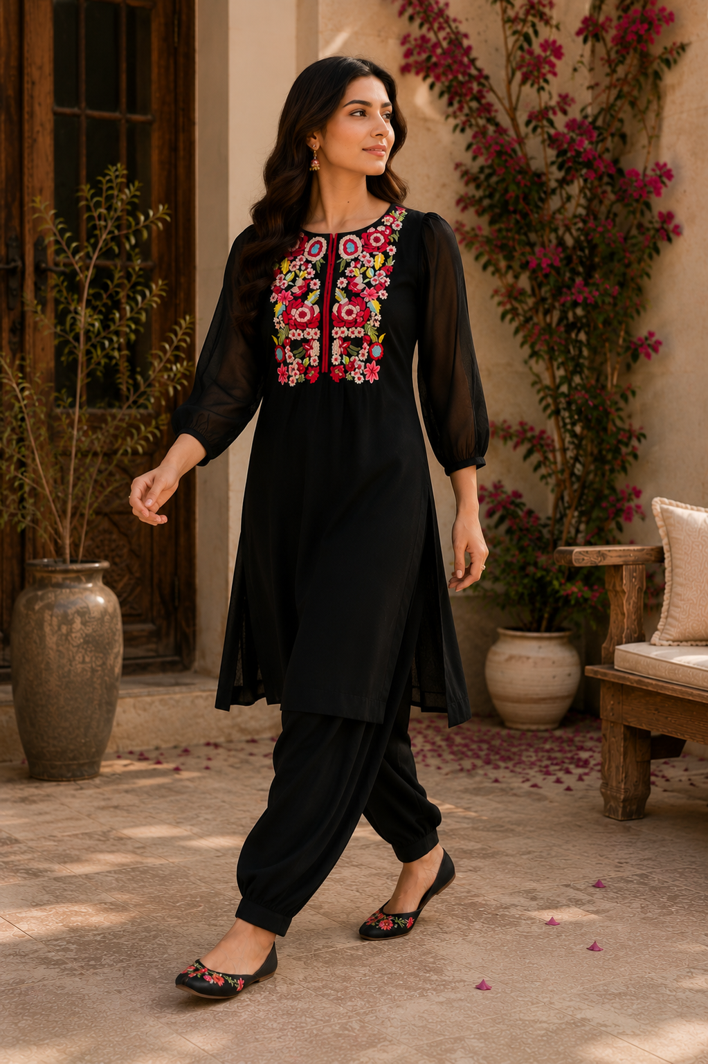 Bloom Embroidered Kurta Set