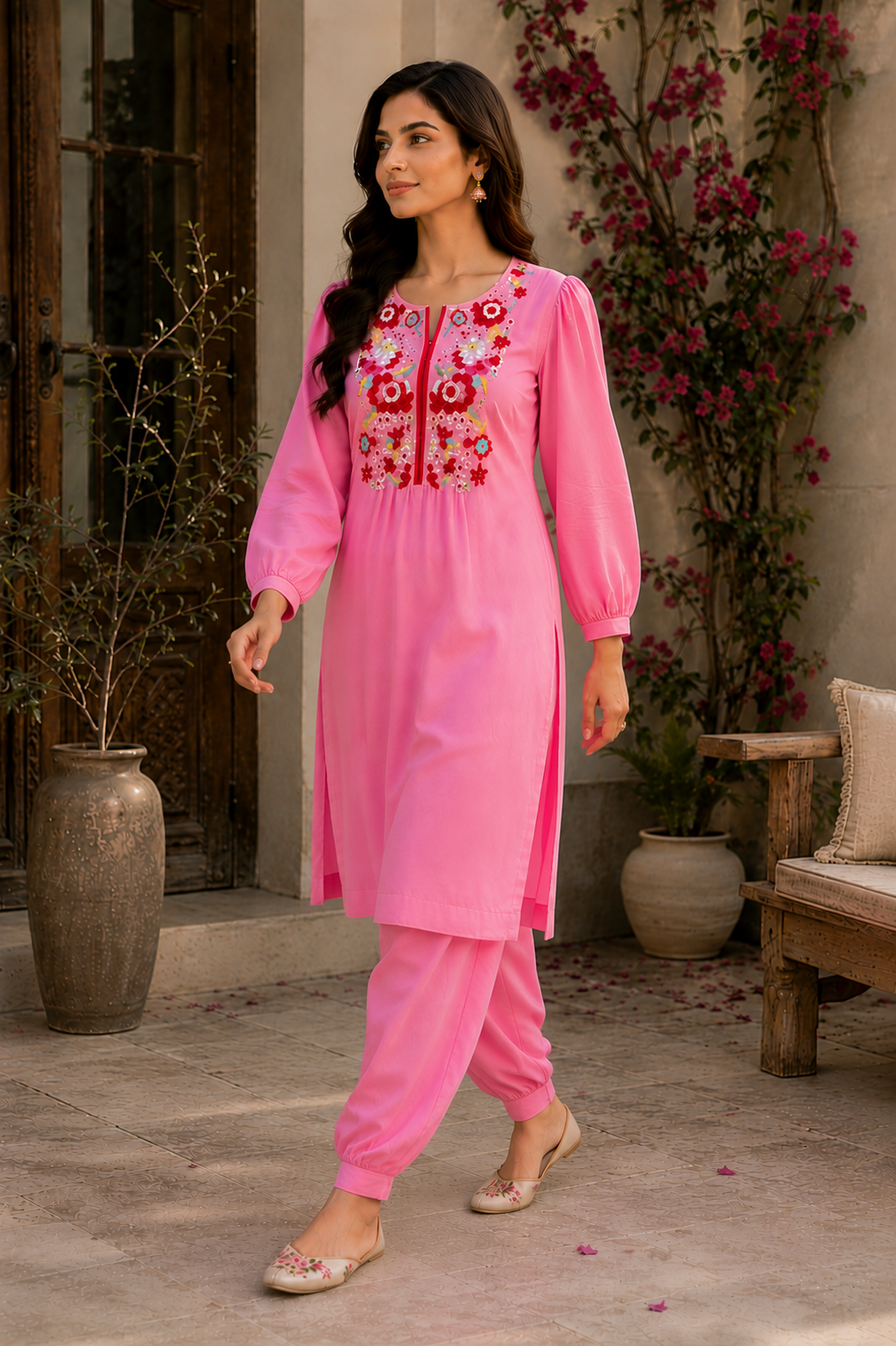 Bloom Embroidered Kurta Set