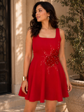 Crimson Rose Dress