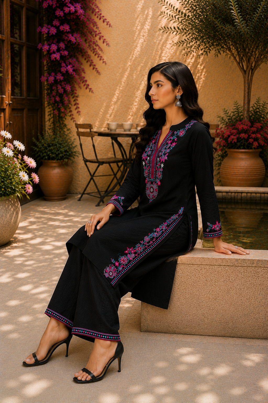 Heritage Embroidered Co-Ord Set