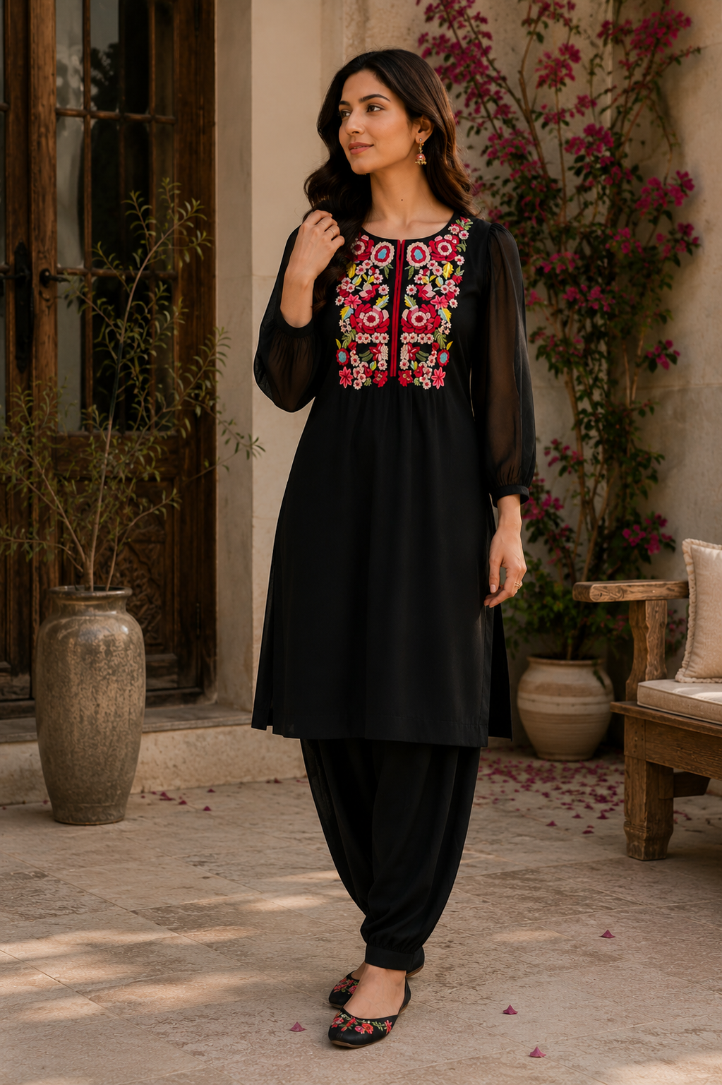 Bloom Embroidered Kurta Set