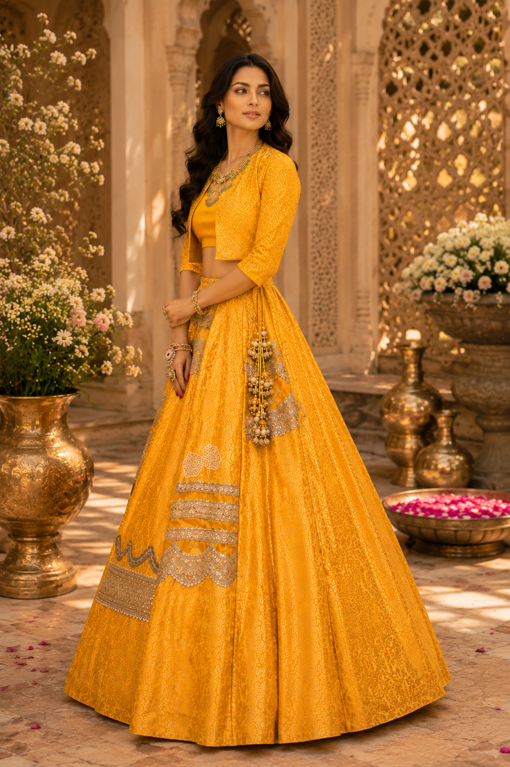 Regal Embroidered Lehenga Set