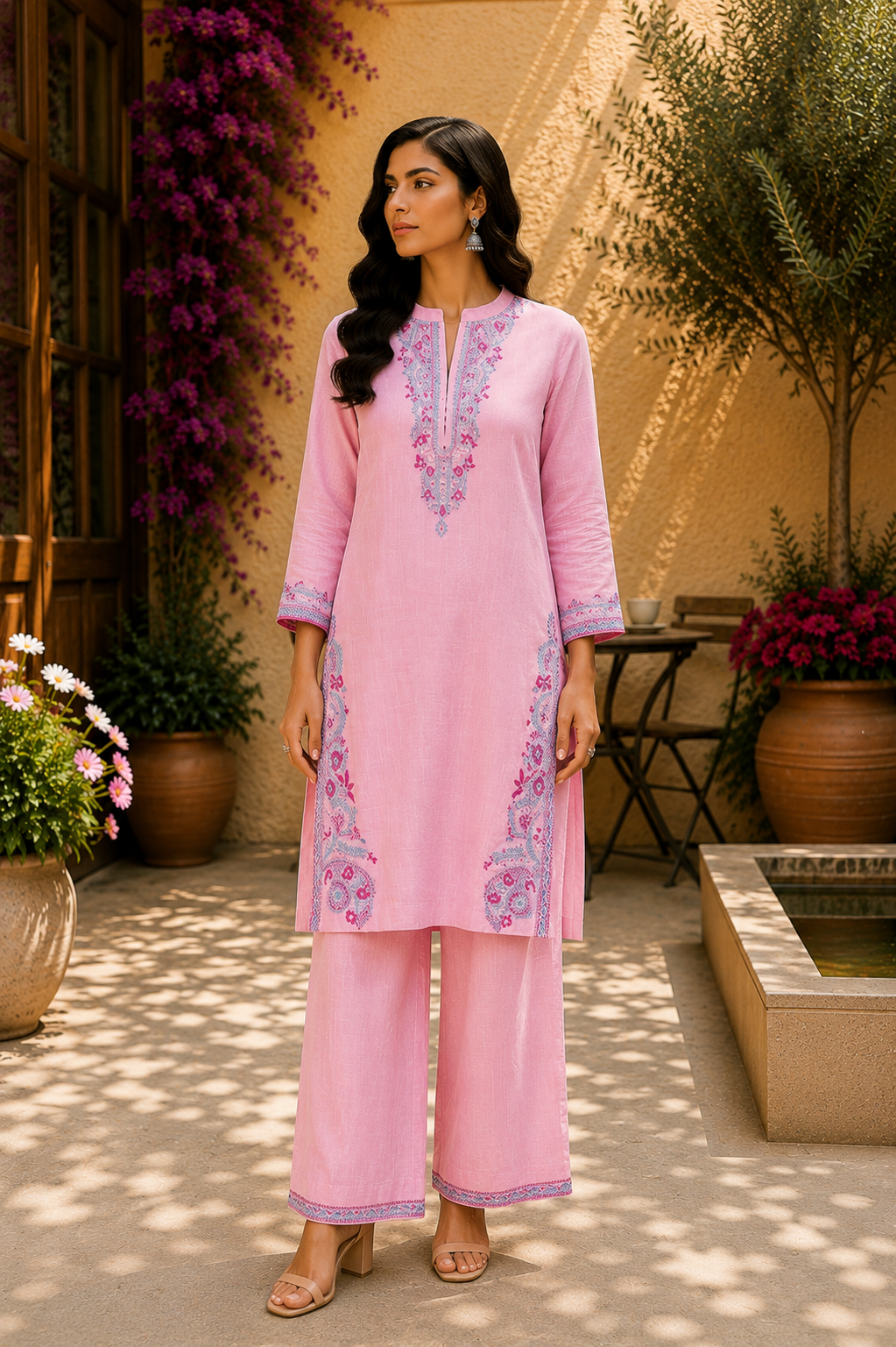 Heritage Embroidered Co-Ord Set