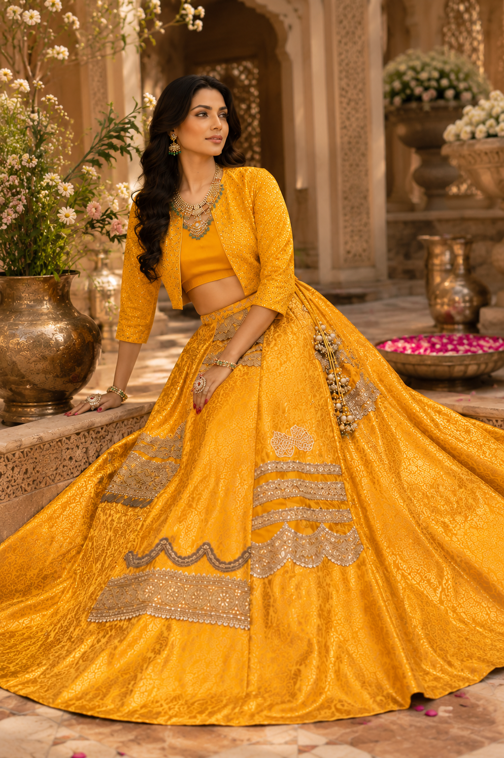 Regal Embroidered Lehenga Set