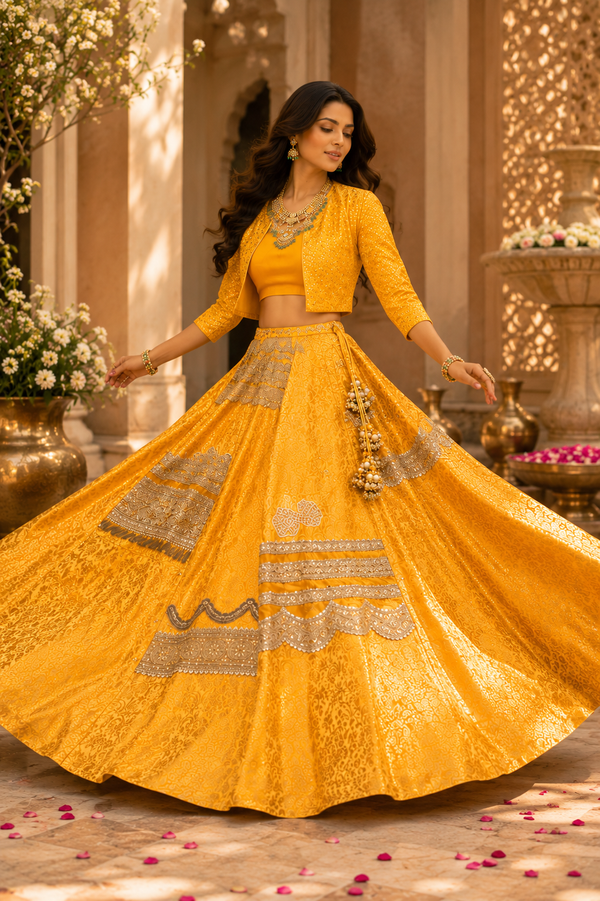 Regal Embroidered Lehenga Set