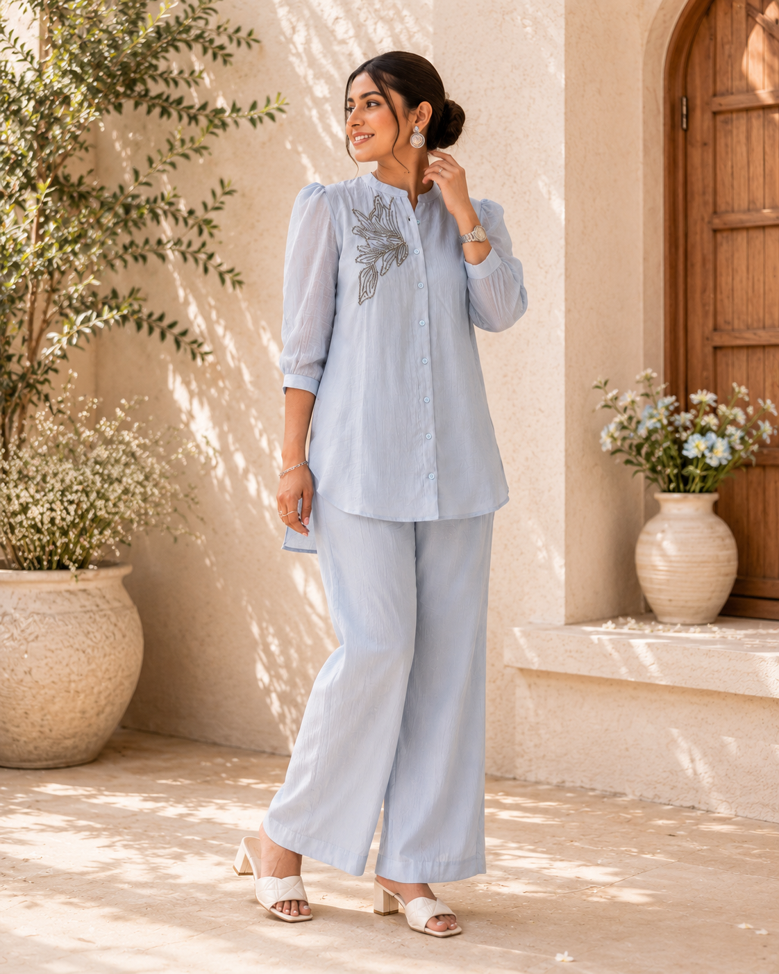 Contemporary Embroidered Co-Ord Set