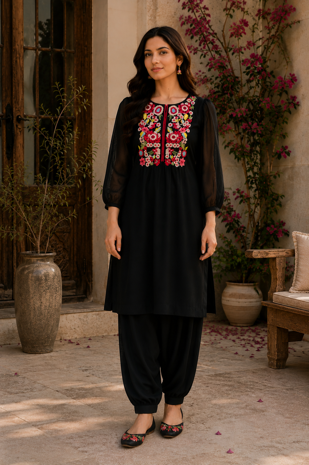 Bloom Embroidered Kurta Set