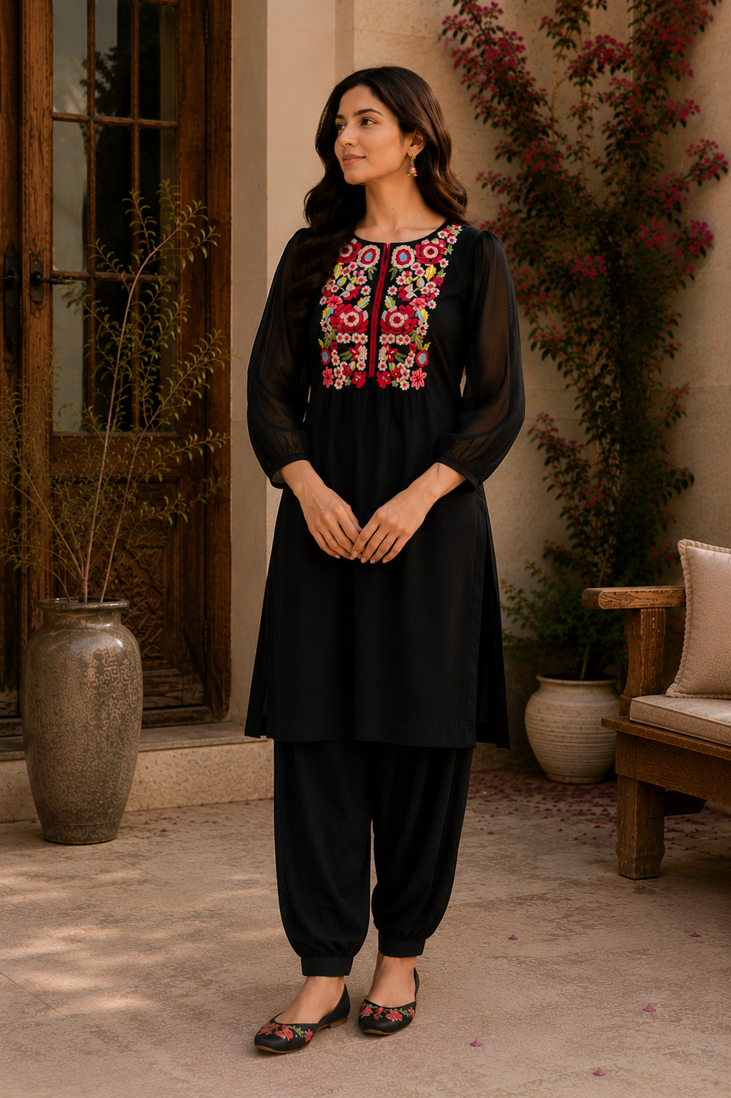 Bloom Embroidered Kurta Set