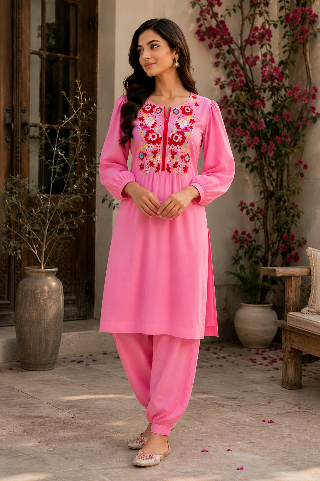 Bloom Embroidered Kurta Set